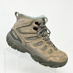 Oboz Sawtooth X Mid B-DRY Waterproof Hiking Boots Womens Brown Leather Size 8